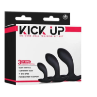 Kick Up - 3 in 1 Silicone Anal Training Set Black